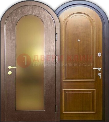 Металлическая арочная дверь ДА-12 в банк в Пушкино