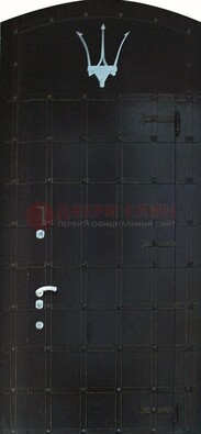 Металлическая арочная дверь ДА-22 высокого качества в Пушкино