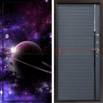 Металлическая дверь с фотопечатью Сатурна ДФ-20 в Смоленске
