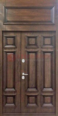 Классическая входная дверь с верхней фрамугой ДФГ-15 в Пушкино
