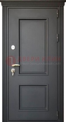Чёрная дверь с МДФ ДМ-520 в Пушкино
