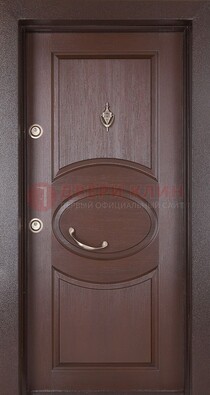 Железная дверь с массивом дуба в стиле классика ДМД-55 в Пушкино