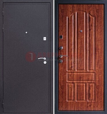 Темная стальная дверь с порошковым напылением ДП-188 в Пушкино