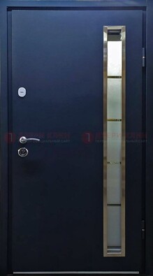 Металлическая дверь с порошковым покрытием и МДФ Белый дуб ДП-219 в Пушкино