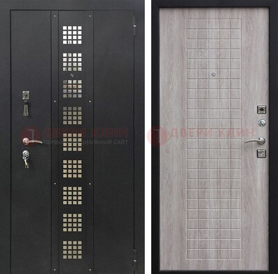 Железная дверь с порошковым покрытием Медный антик/Капучино  ДП-233 в Пушкино