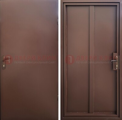 Железная дверь с порошковым покрытием медный антик с двух сторон ДП-253 в Пушкино
