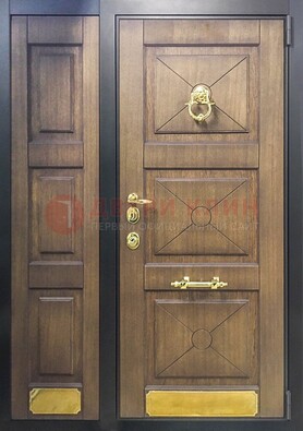 Парадная дверь с декоративными элементами ДПР-27 на дачу в Пушкино