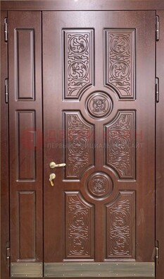 Парадная металлическая дверь с узором ДПР-74 в Пушкино
