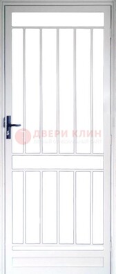 Железная решетчатая дверь белая ДР-32 в Пушкино