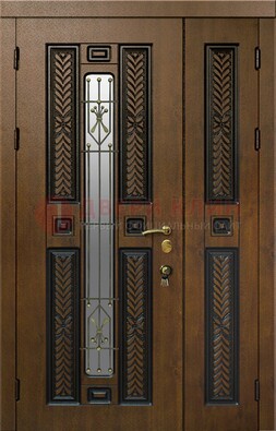 Полуторная входная дверь с виноритом ДВТ-169 в Пушкино