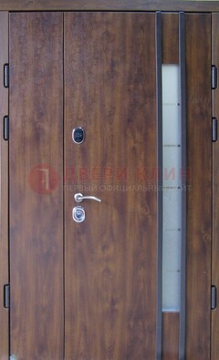 Стальная дверь с виноритом и стеклом ДВТ-187 в Сергиевом Посаде