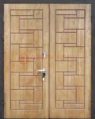 Светло-коричневая стальная дверь с виноритом ДВТ-245 в Пушкино