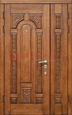 Полуторная железная дверь винорит для дома ДВТ-252 в Пушкино