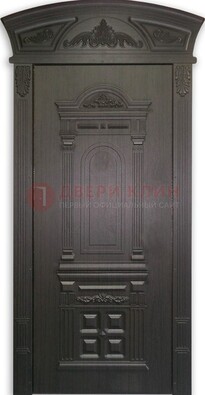 Черная стальная дверь с виноритом ДВТ-31 в Пушкино