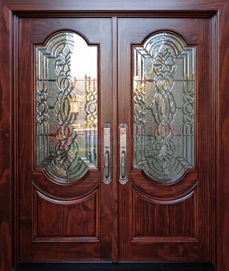 Классическая железная дверь с массивом дуба для входа ВЖ-23 в Пушкино